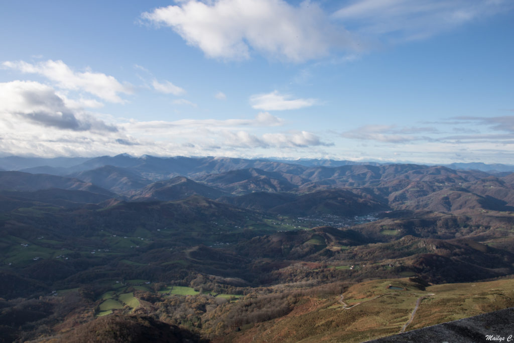 Vue sur le Pays Basque Espagnol